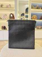Bottega Veneta, Intrecciato Messenger Bag, Small, Navy Blue, Very Very  Good - Image 3