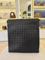 Bottega Veneta, Intrecciato Messenger Bag, Small, Navy Blue, Very Very  Good - Image 4