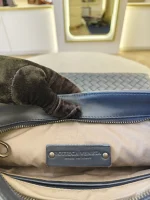 Bottega Veneta, Intrecciato Messenger Bag, Small, Navy Blue, Very Very  Good - Image 16