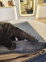 Bottega Veneta, Intrecciato Messenger Bag, Small, Navy Blue, Very Very  Good - Image 17