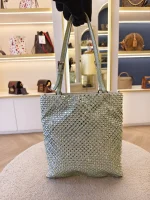 Prada, Crystal Embellished Satin Flat Mini Tote Bag, Mini, Green, Very Very  Good - Image 5