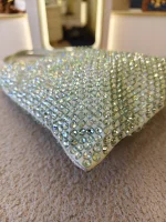 Prada, Crystal Embellished Satin Flat Mini Tote Bag, Mini, Green, Very Very  Good - Image 10