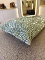 Prada, Crystal Embellished Satin Flat Mini Tote Bag, Mini, Green, Very Very  Good - Image 12
