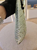 Prada, Crystal Embellished Satin Flat Mini Tote Bag, Mini, Green, Very Very  Good - Image 13