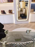 Prada, Crystal Embellished Satin Flat Mini Tote Bag, Mini, Green, Very Very  Good - Image 22