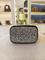 Prada, Panier Bucket Bag with Crystals, Small, Black, Like New - Image 10