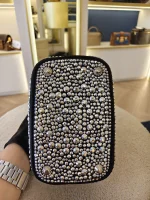 Prada, Panier Bucket Bag with Crystals, Small, Black, Like New - Image 19