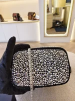 Prada, Panier Bucket Bag with Crystals, Small, Black, Like New - Image 36