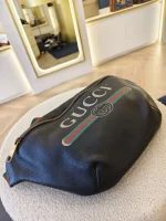 Gucci, Gucci Print Belt Bag, Small, Black, Very Good - Image 5