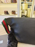 Gucci, Gucci Print Belt Bag, Small, Black, Very Good - Image 12