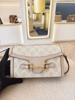 Gucci, Horsebit 1955 Mini Bag, Mini, Beige, Very Like New - Image 5