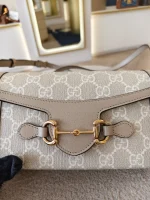Gucci, Horsebit 1955 Mini Bag, Mini, Beige, Very Like New - Image 18