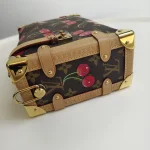 Louis Vuitton, LV x Takashi Murakami Side Trunk, MM, Brown, Like New - Image 8