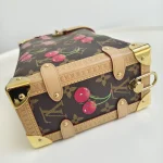 Louis Vuitton, LV x Takashi Murakami Side Trunk, MM, Brown, Like New - Image 11