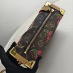 Louis Vuitton, LV x Takashi Murakami Side Trunk, MM, Brown, Like New - Image 17