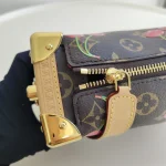 Louis Vuitton, LV x Takashi Murakami Side Trunk, MM, Brown, Like New - Image 26
