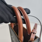 Celine, Mini Vertical Cabas Bag, Mini, Brown, Like New - 图片 6