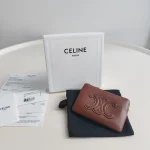 Celine, Coin & Card Pouch with Hook , , Brown, Very Very  Good - Image 2