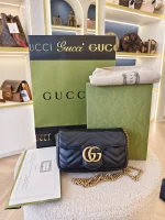 Gucci, GG Marmont Super Mini Bag, Supermini, Black, Very Very  Good - Image 2