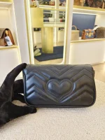 Gucci, GG Marmont Super Mini Bag, Supermini, Black, Very Very  Good - Image 5