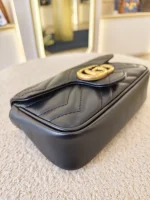Gucci, GG Marmont Super Mini Bag, Supermini, Black, Very Very  Good - Image 8