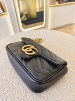 Gucci, GG Marmont Super Mini Bag, Supermini, Black, Very Very  Good - Image 9