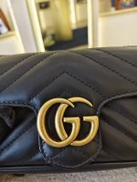 Gucci, GG Marmont Super Mini Bag, Supermini, Black, Very Very  Good - Image 18