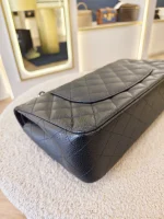 Chanel, Classic Flap Bag, 10", Black, Like New - Image 16