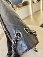 Chanel, Classic Flap Bag, 10", Black, Like New - Image 20