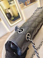 Chanel, Classic Flap Bag, 10", Black, Like New - Image 21