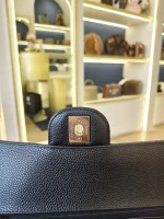Chanel, Classic Flap Bag, 10", Black, Like New - Image 24