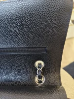 Chanel, Classic Flap Bag, 10", Black, Like New - Image 25