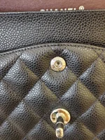 Chanel, Classic Flap Bag, 10", Black, Like New - Image 32
