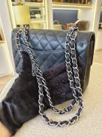 Chanel, Classic Flap Bag, 10", Black, Like New - Image 37