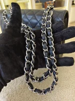Chanel, Classic Flap Bag, 10", Black, Like New - Image 38