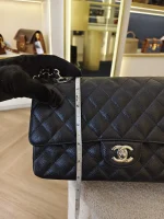 Chanel, Classic Flap Bag, 10", Black, Like New - Image 40