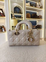 Dior, Lady D-Joy Bag, Small, Beige, Very Very  Good - Image 4
