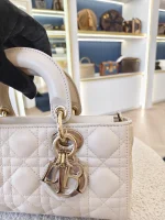 Dior, Lady D-Joy Bag, Small, Beige, Very Very  Good - Image 20