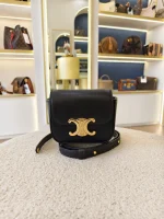 Celine, Mini Claude in Shiny Calfskin, , Black, Very Very  Good - Image 5