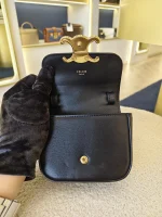 Celine, Mini Claude in Shiny Calfskin, , Black, Very Very  Good - Image 19