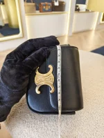 Celine, Mini Claude in Shiny Calfskin, , Black, Very Very  Good - Image 26