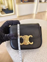 Celine, Mini Claude in Shiny Calfskin, , Black, Very Very  Good - Image 27
