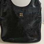 Miu Miu, IVY Patent Bag, , Black, Very Very  Good - Image 11