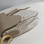 Dior, Saddle Bag, Medium, Beige, Like New - Image 6