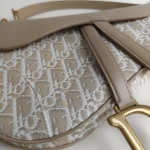 Dior, Saddle Bag, Medium, Beige, Like New - Image 8