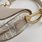 Dior, Saddle Bag, Medium, Beige, Like New - Image 12