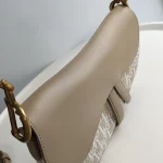 Dior, Saddle Bag, Medium, Beige, Like New - Image 26