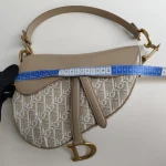 Dior, Saddle Bag, Medium, Beige, Like New - Image 46