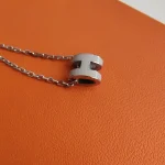 Hermes, Mini Pop H Pendant, Mini, Brown, Like New - Image 3