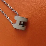 Hermes, Mini Pop H Pendant, Mini, Brown, Like New - Image 4